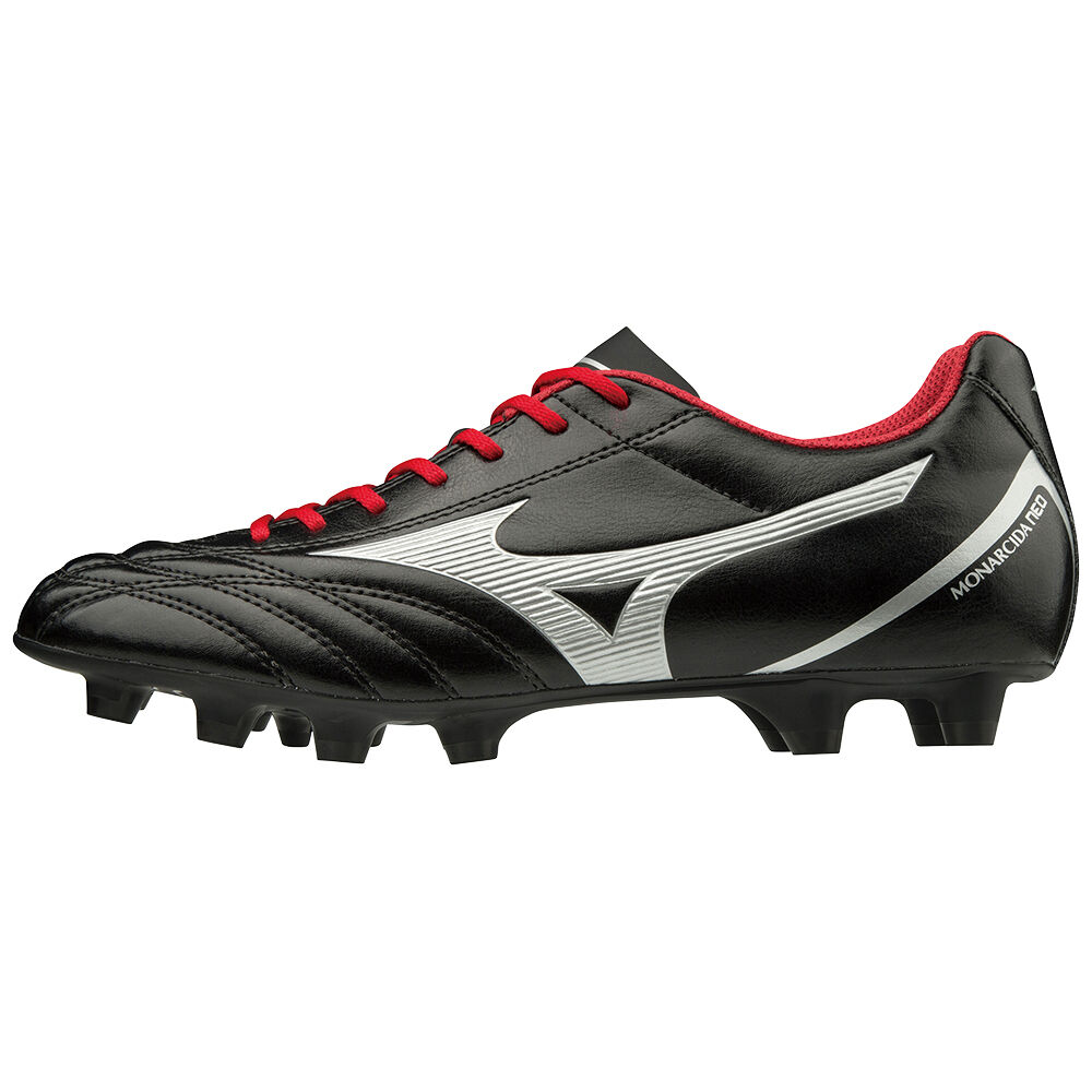 Mizuno Monarcida Neo Select - Erkek Krampon - Siyah/Gümüş/Kırmızı Türkiye (QUASNW-506)